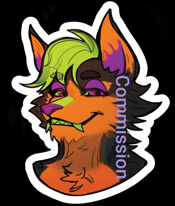 sticker/ headshot/icon/bust